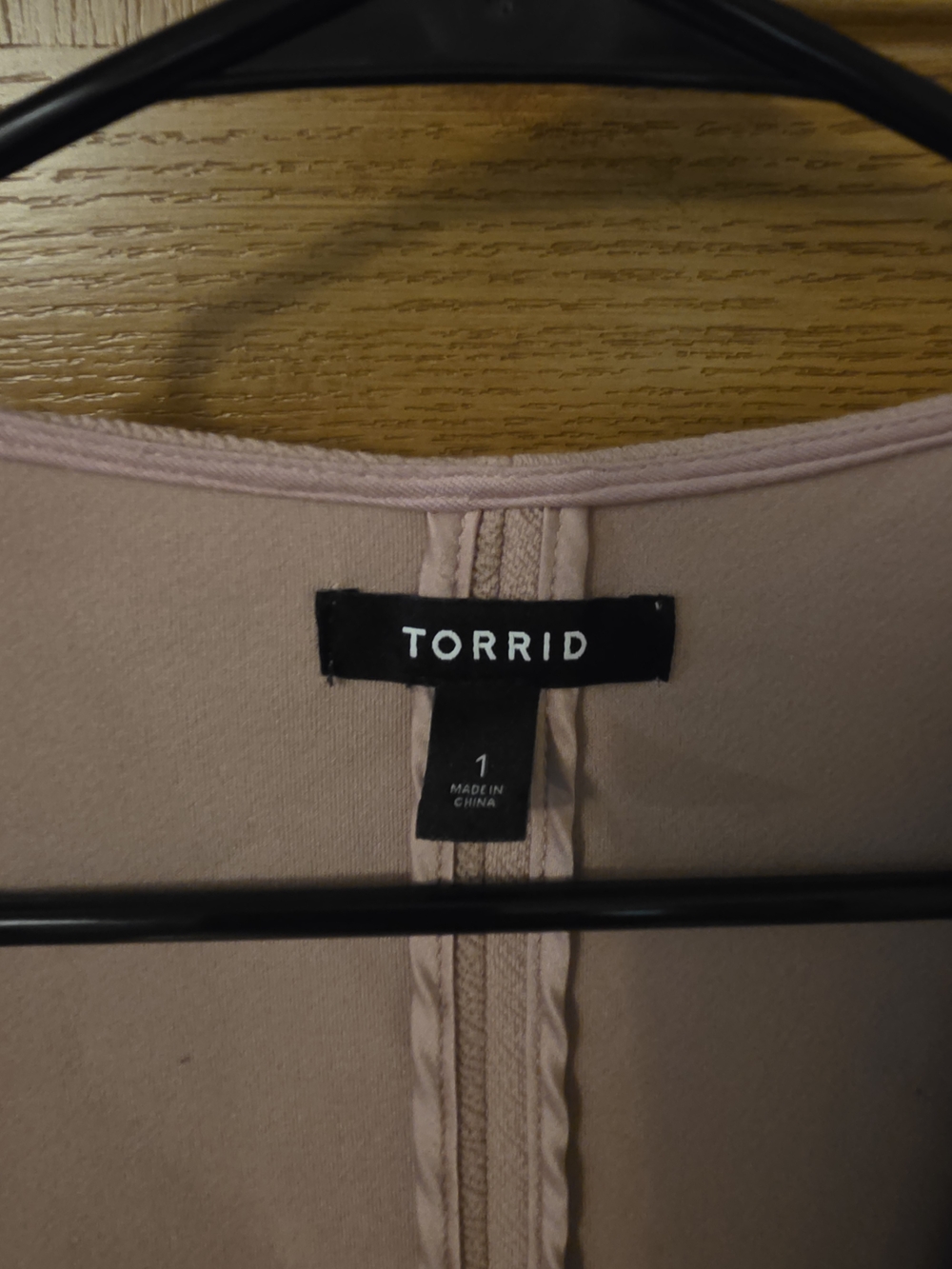 Torrid Blush Pink Open Front Blazer Jacket - Picture 4 of 4